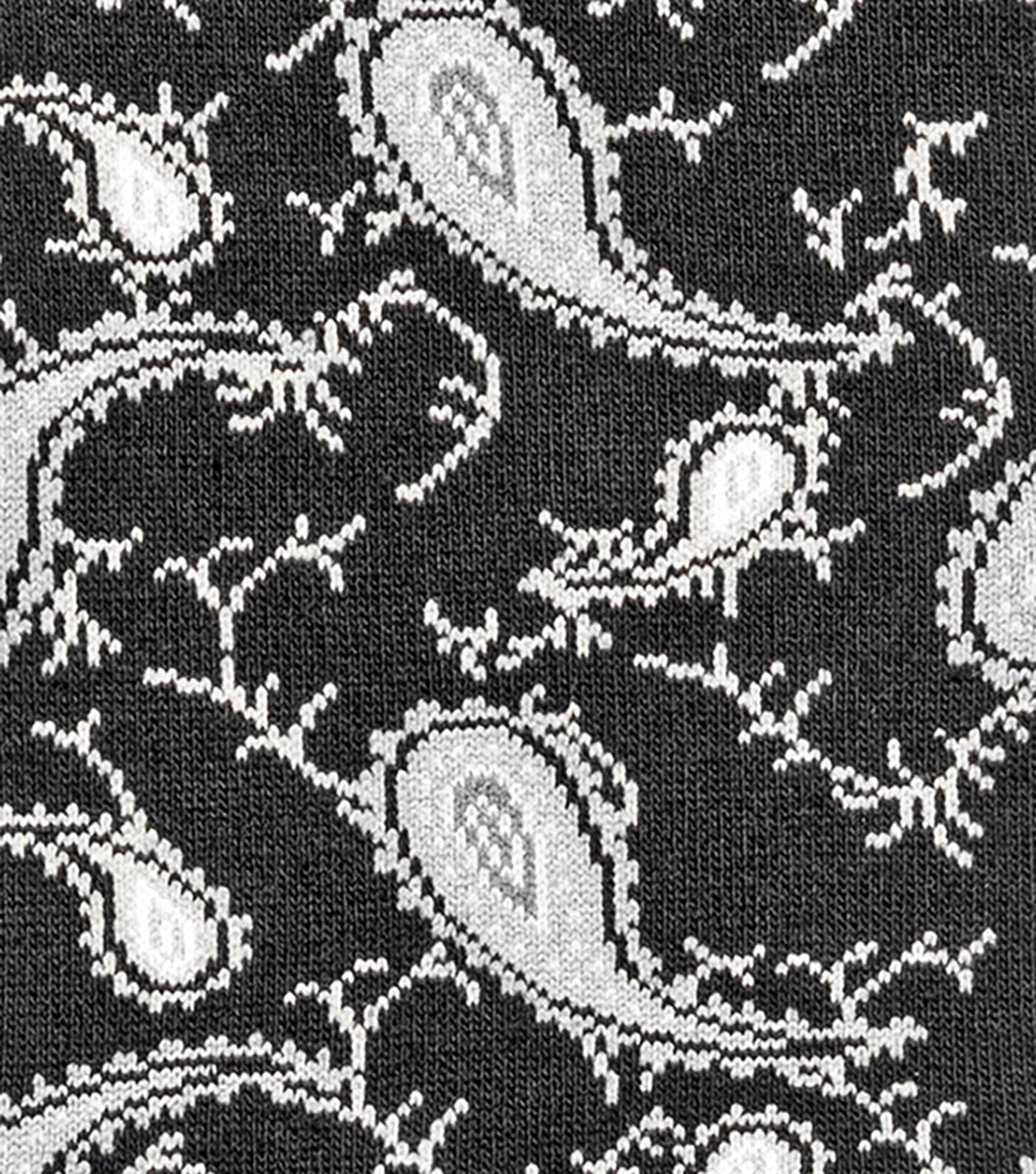 Two Tone Paisley in Black/Gray Rotate View