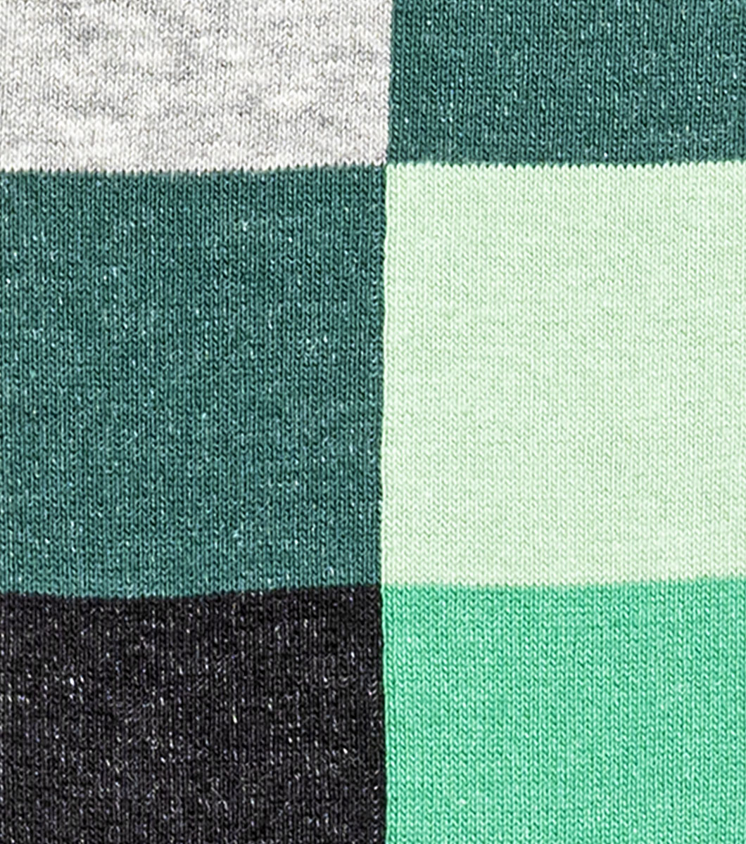 Oversized Checks in Green Multi Rotate View