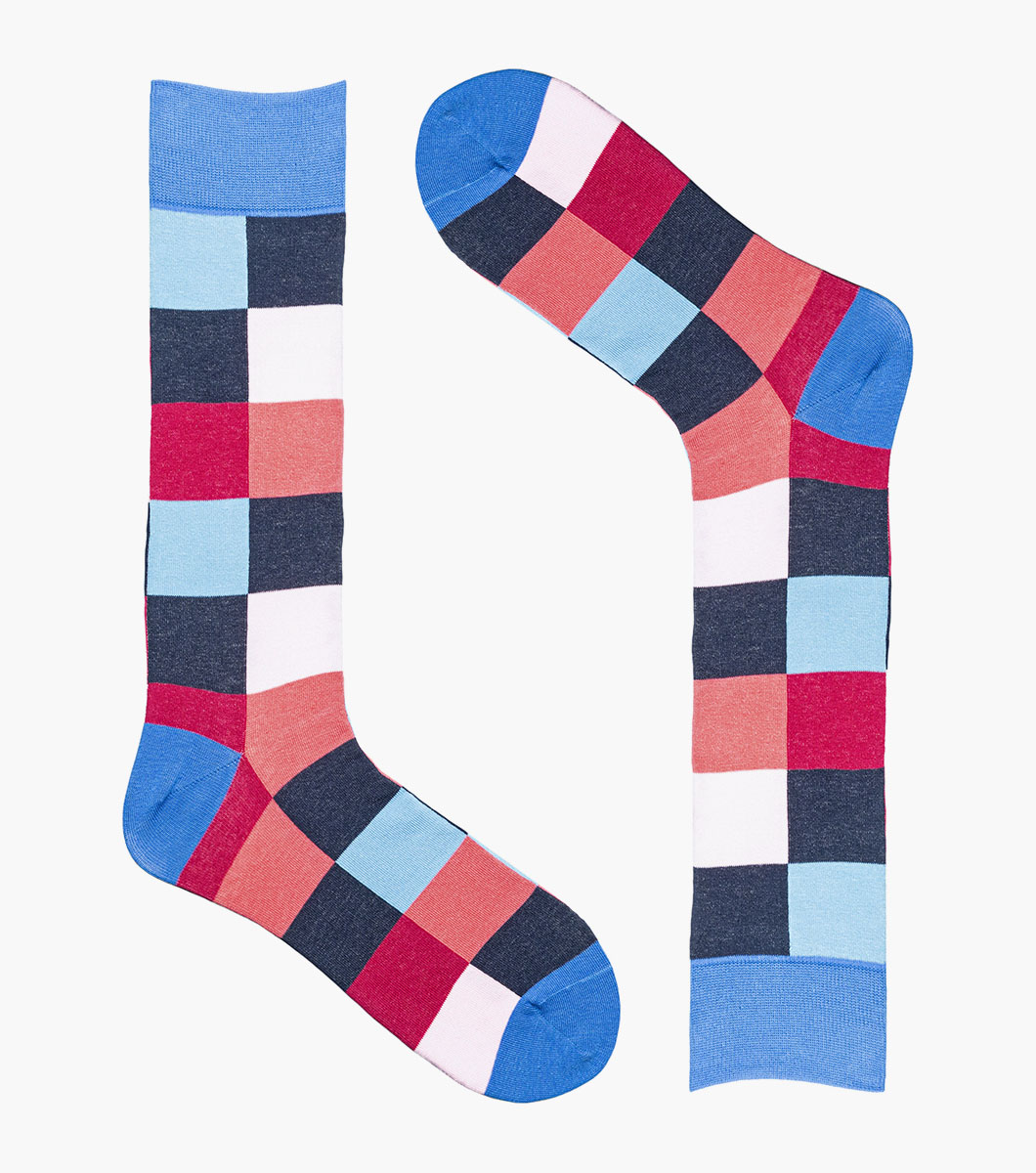 Oversized Checks in Pink Multi Rotate View