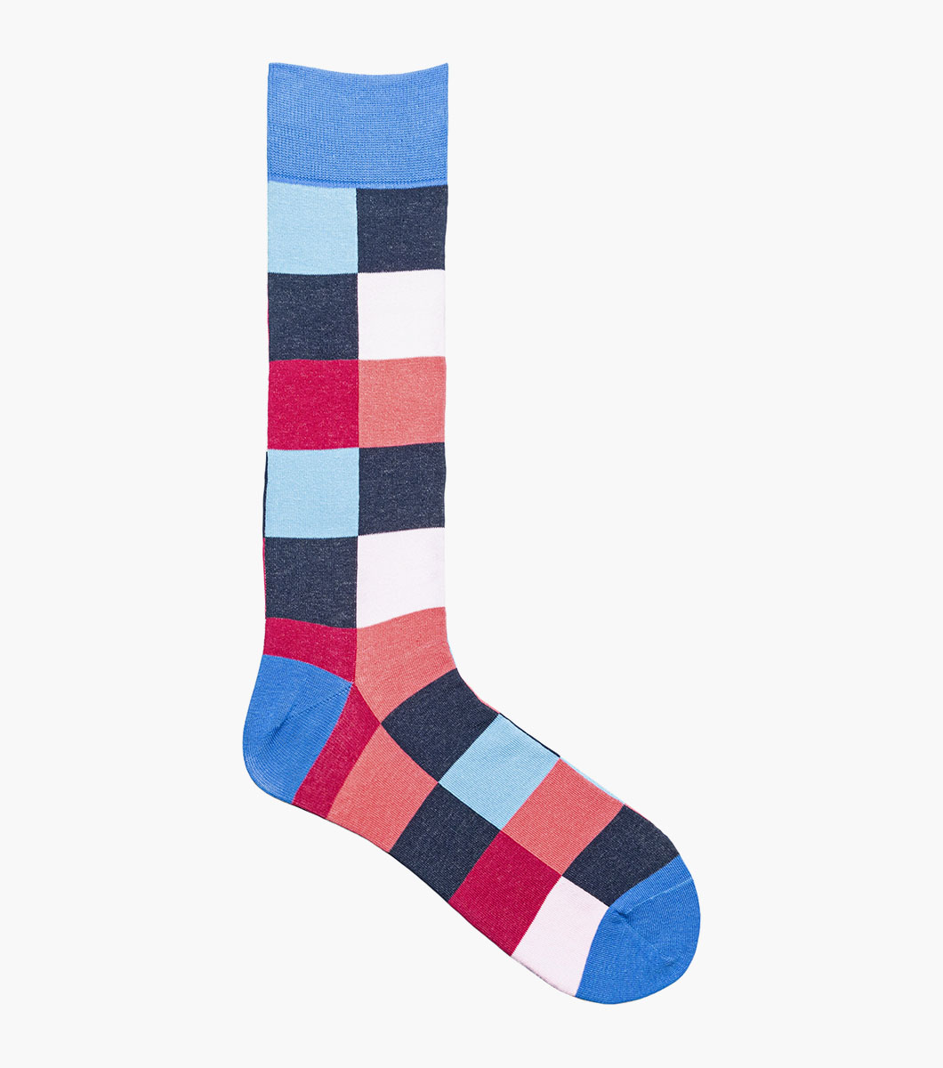 Oversized Checks in Pink Multi Rotate View