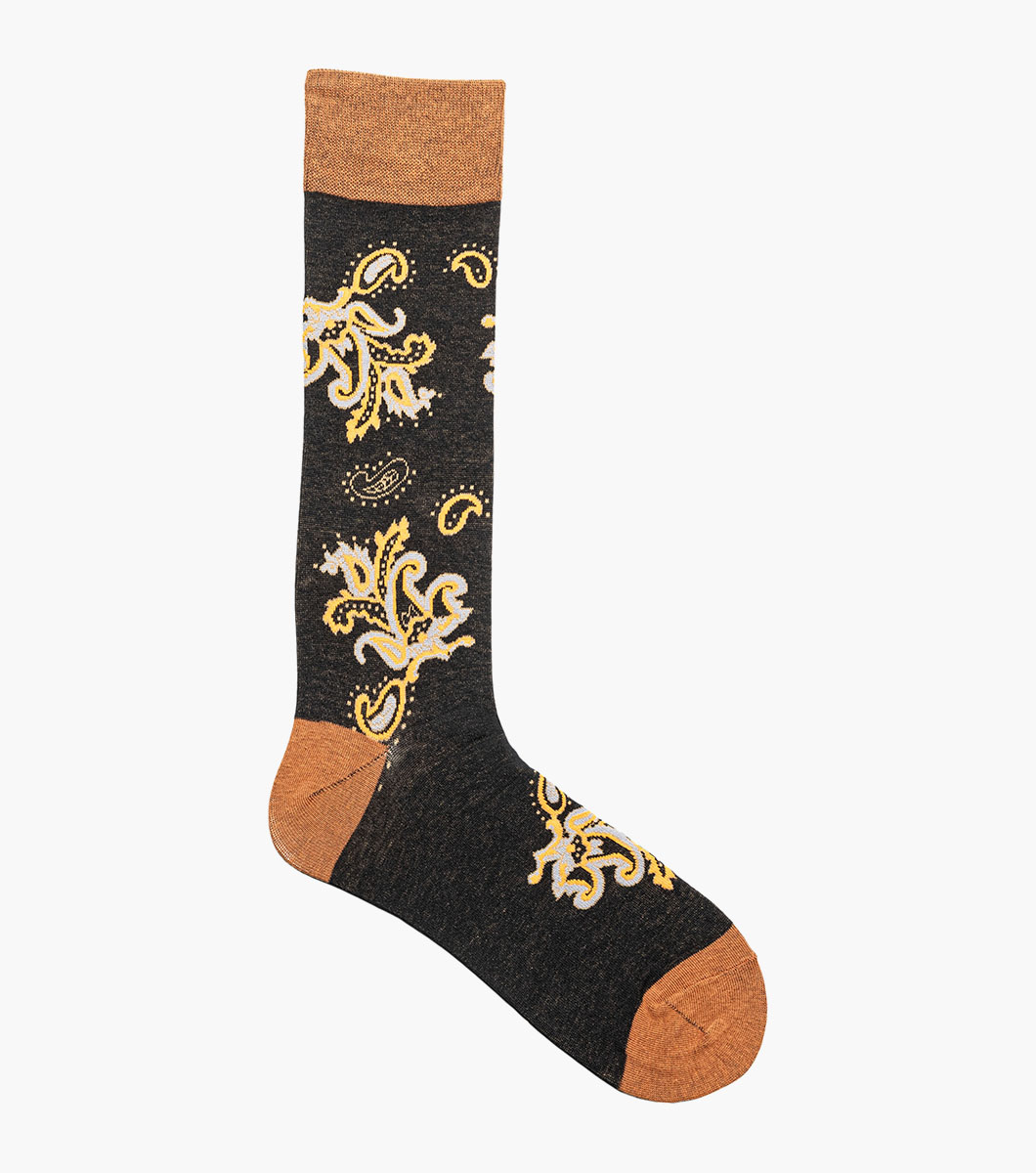 Bold Paisley in Black Multi Rotate View