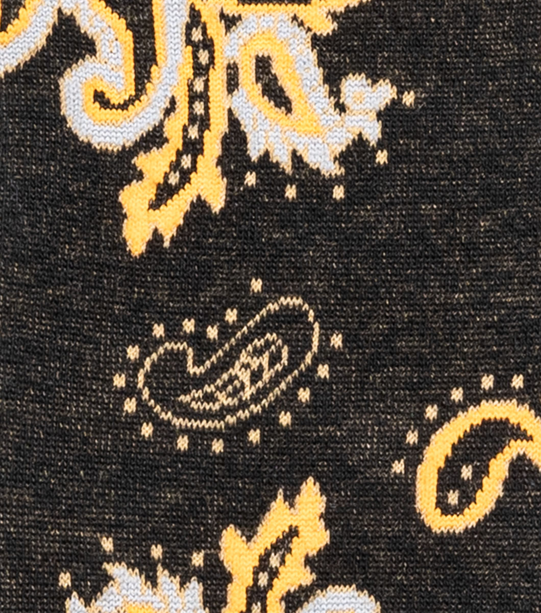 Bold Paisley in Black Multi Rotate View