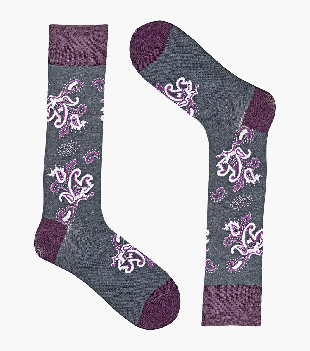 Bold Paisley in Dk Gray Multi Rotate View