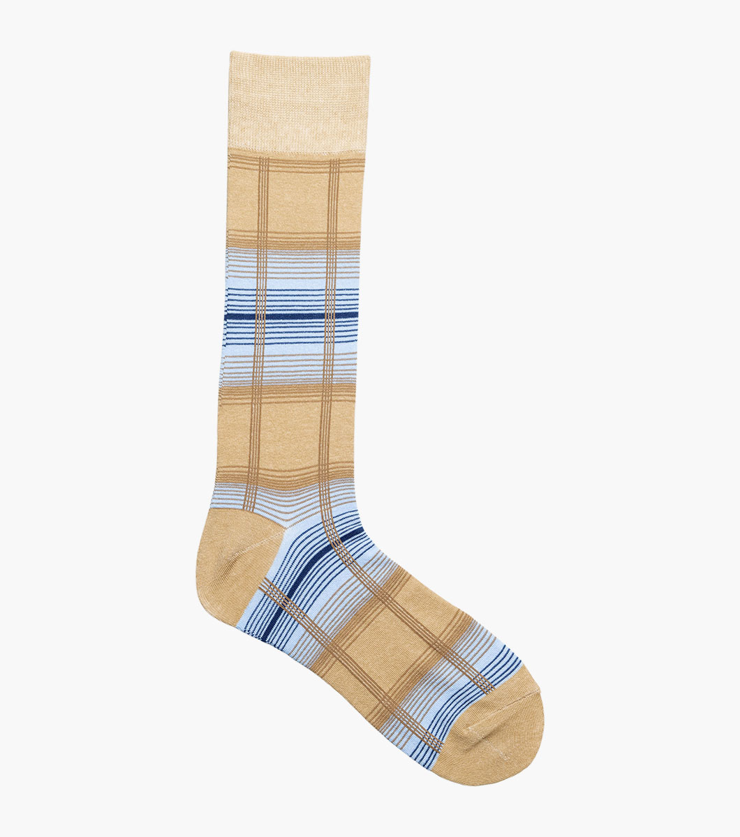 Tri-Color Plaid in Tan Rotate View