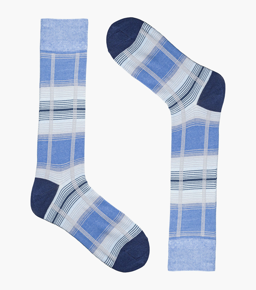 Tri-Color Plaid in Blue Rotate View