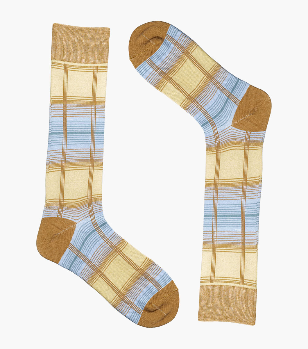 Tri-Color Plaid in Yellow Rotate View