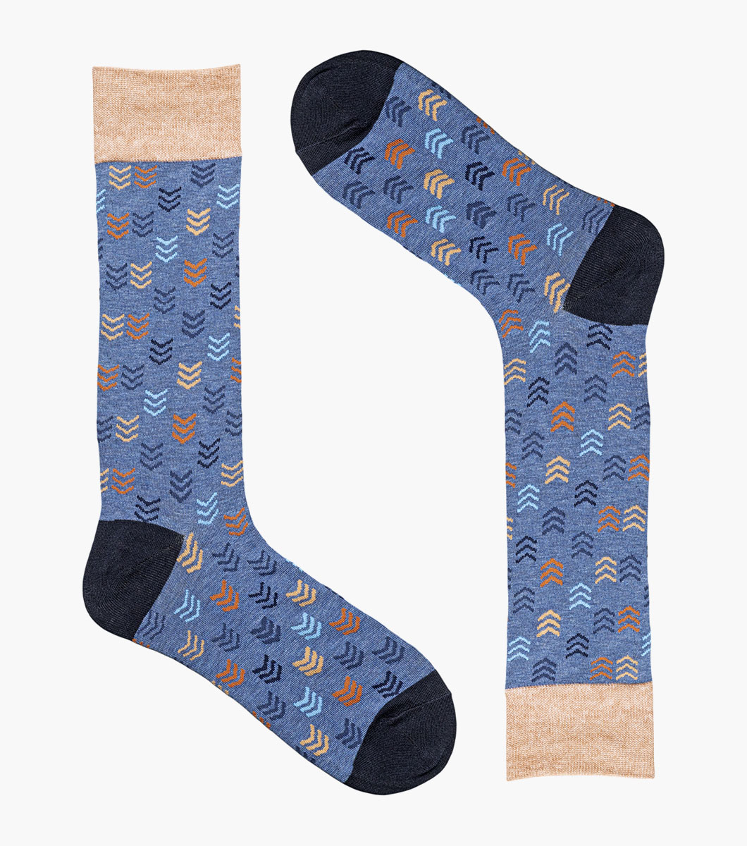 Mini Chevron in Blue Multi Rotate View