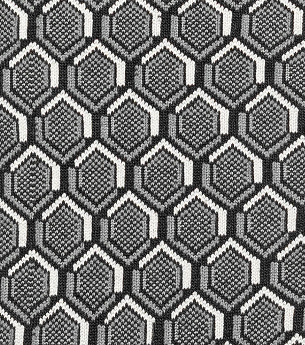 Colorful Hexagons in Black Multi Rotate View