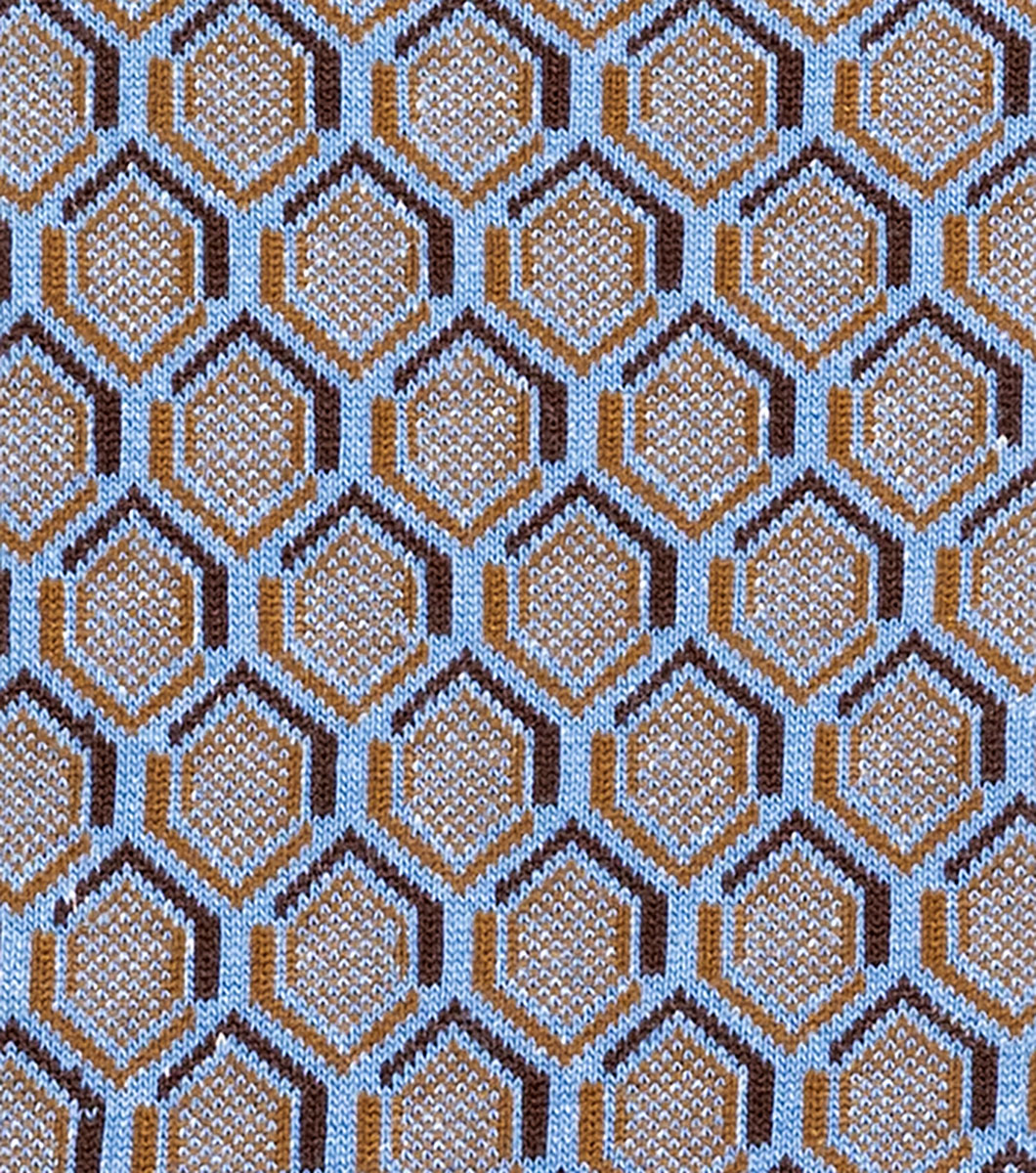 Colorful Hexagons in Blue Multi Rotate View