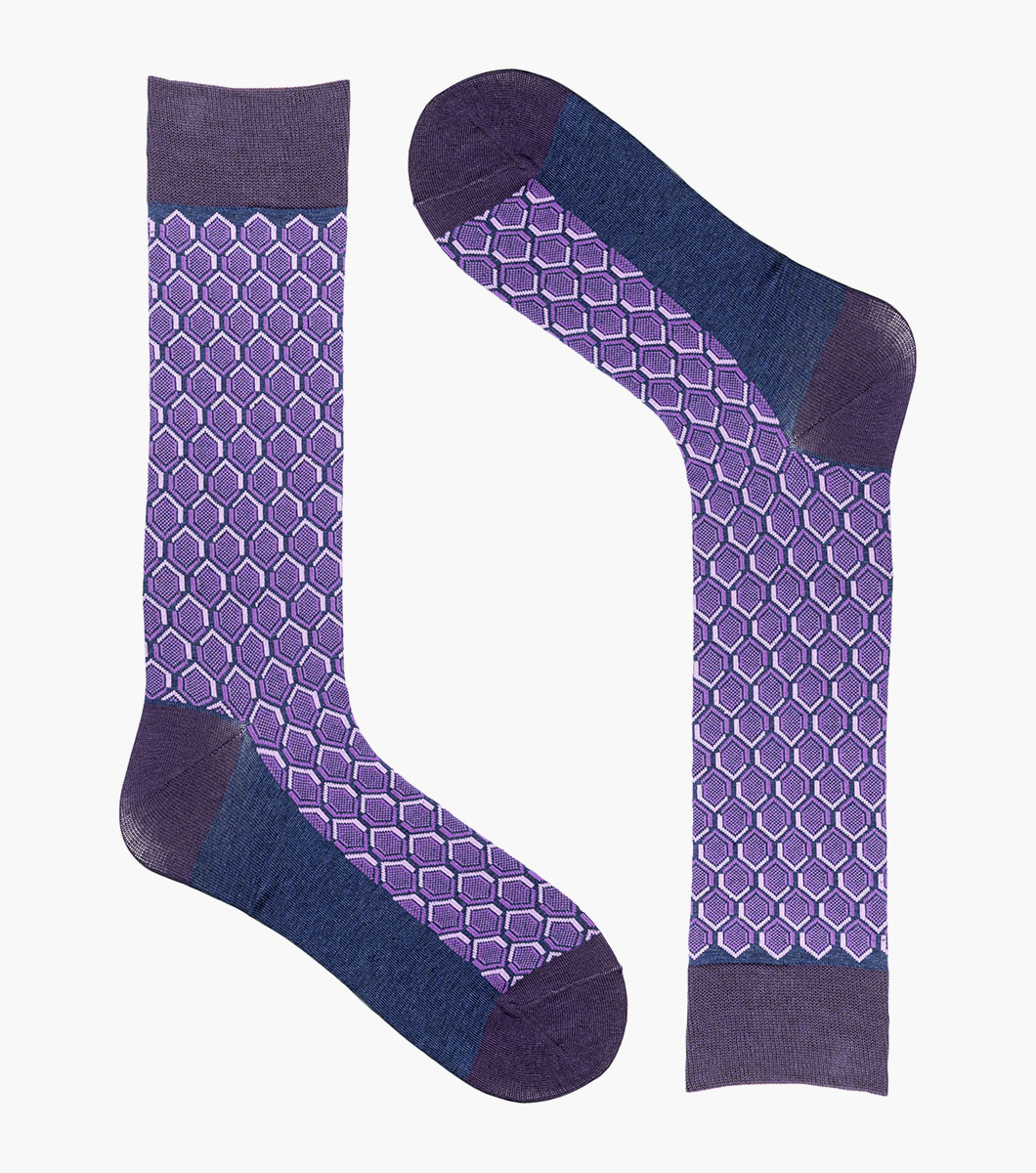 Colorful Hexagons in Purple Multi Rotate View