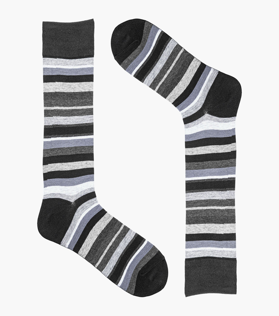 Assorted Stripe in Black/Gray Rotate View