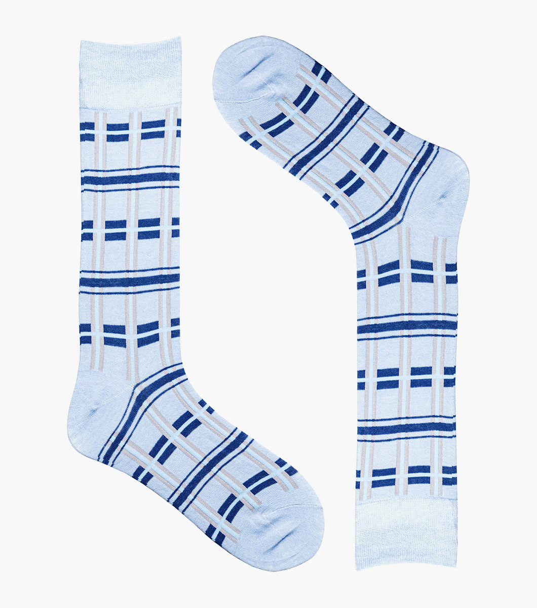 Geometric Lines in Light Blue Rotate View