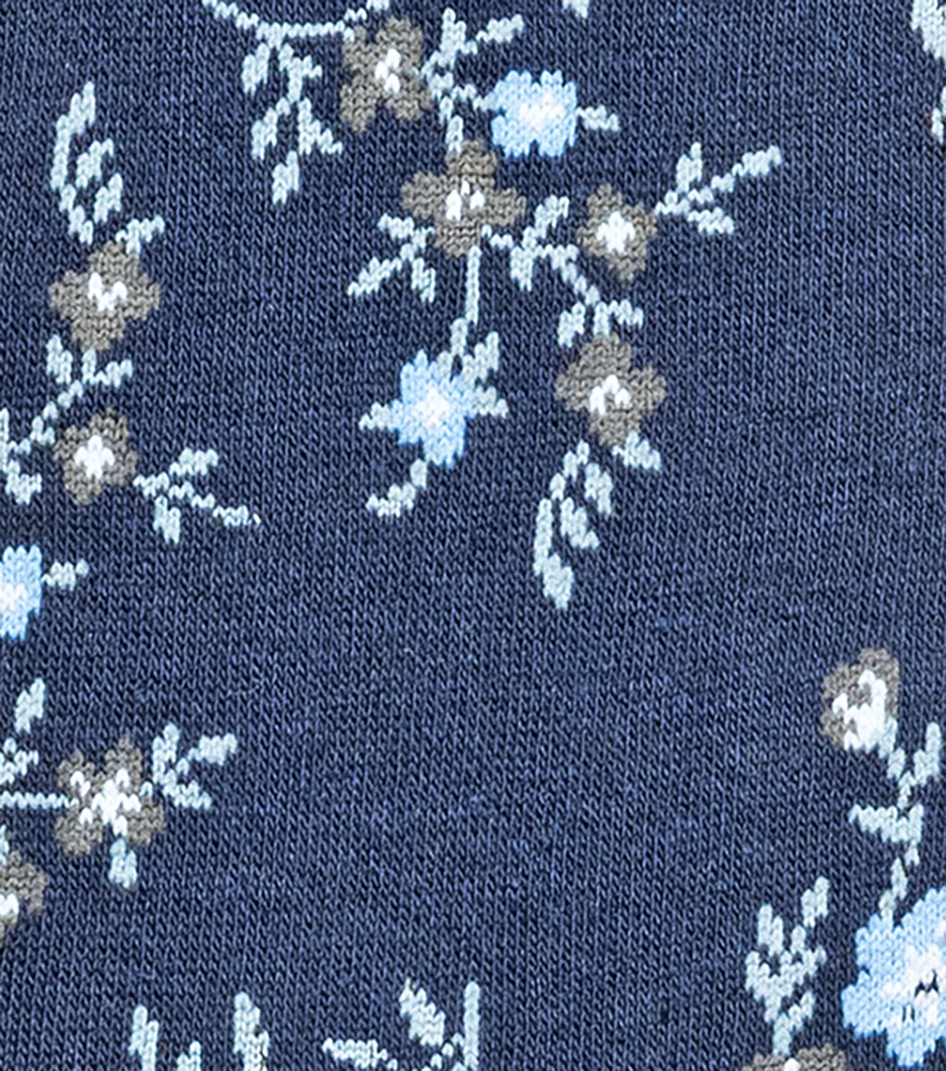 Flowering Vine in Navy Rotate View