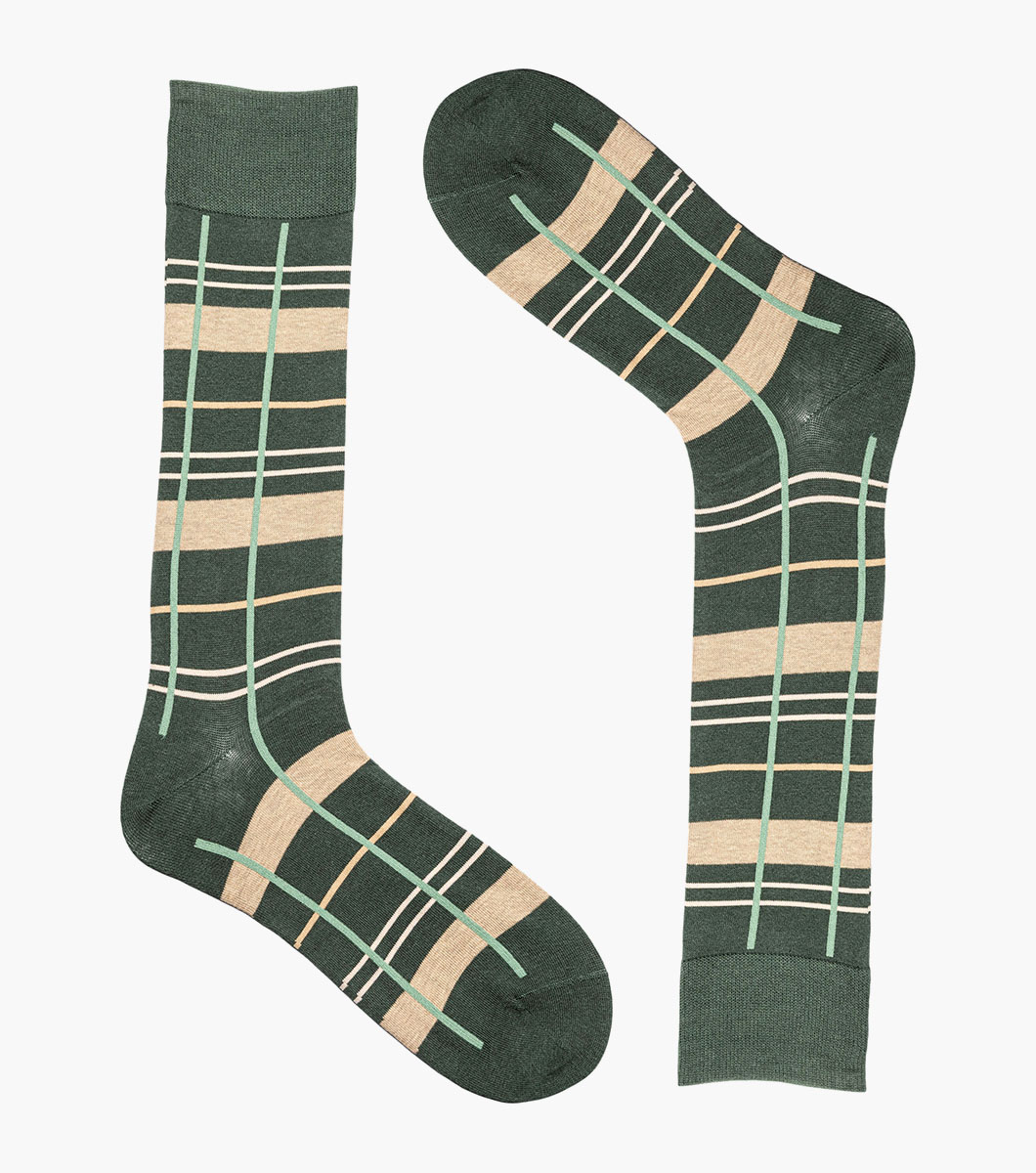 Alternating Stripes in Green, View 2