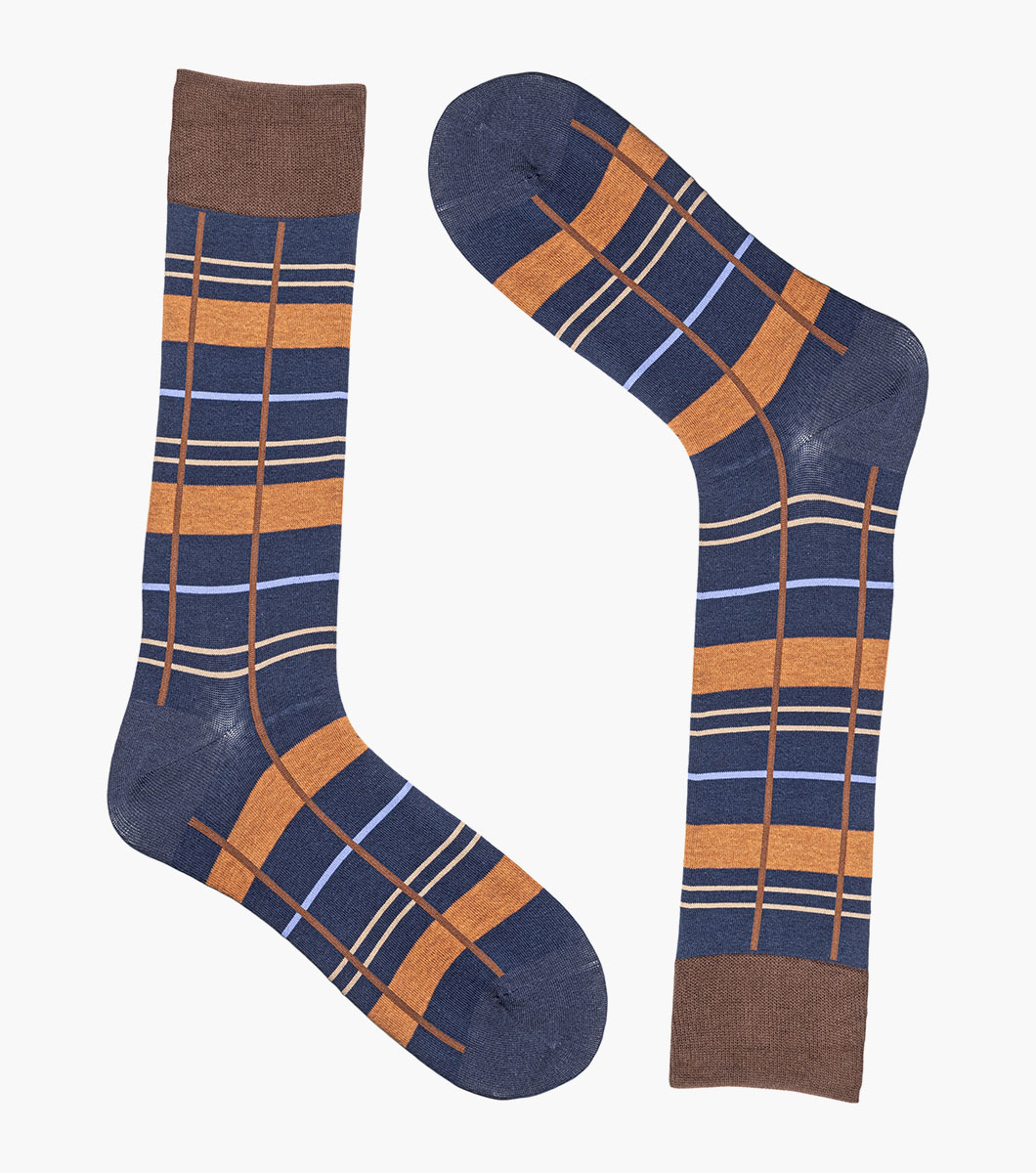 Alternating Stripes in Navy, View 2