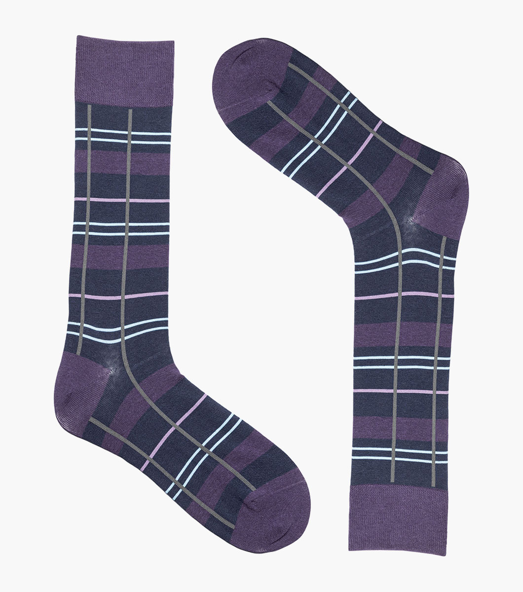 Alternating Stripes in Purple, View 2
