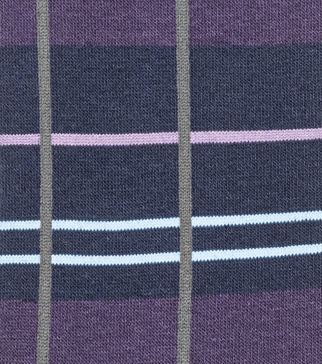 Alternating Stripes in Purple, View 4