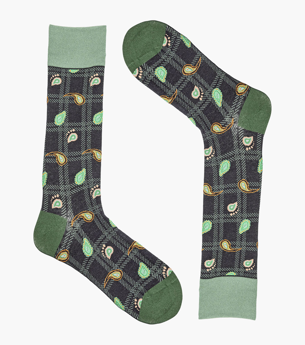 Plaid Teardrop in Green, View 2