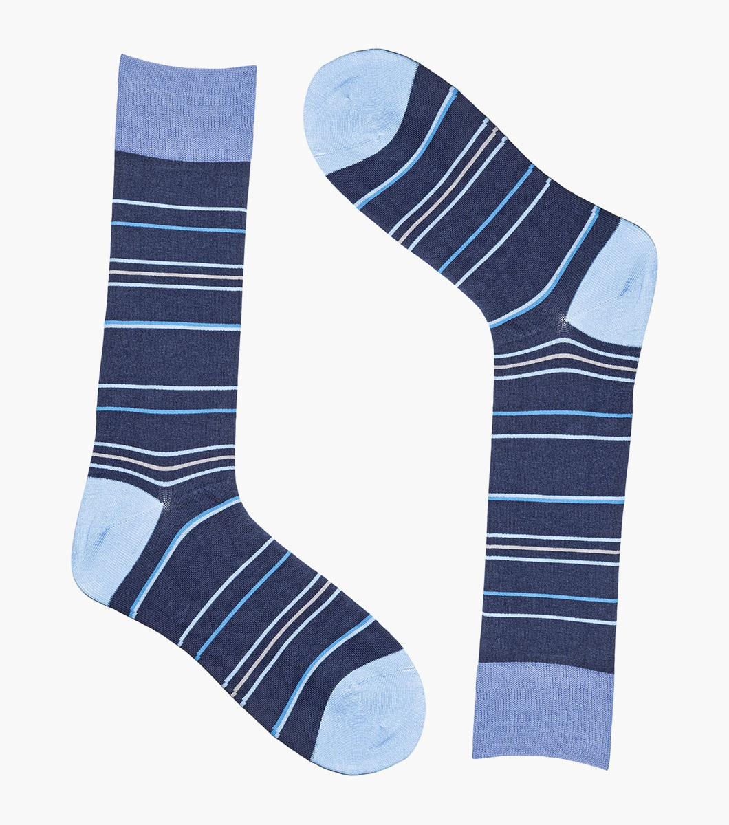 Narrow Stripes in Blue Multi, View 2