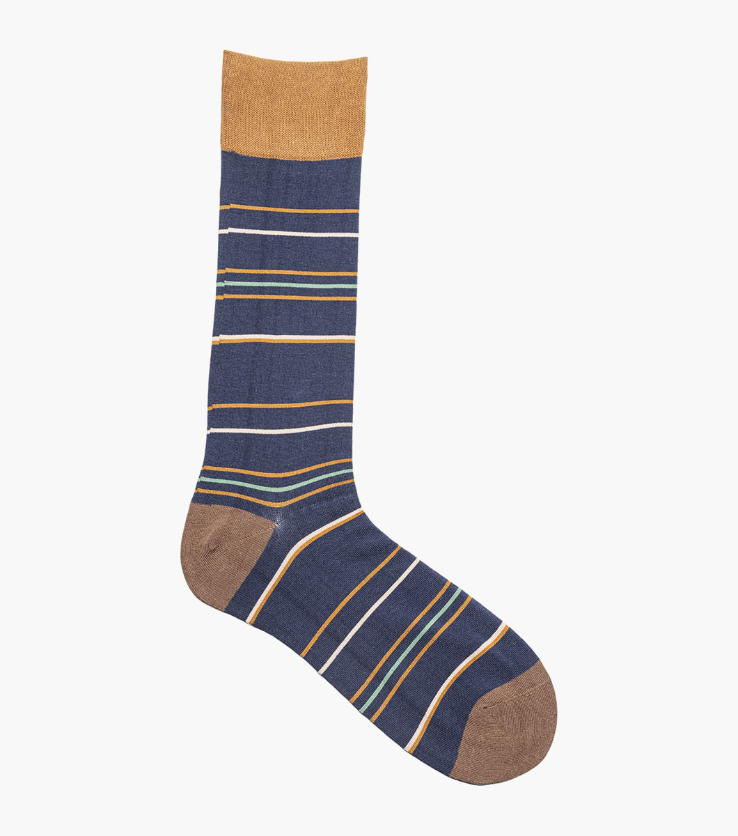 Narrow Stripes in Navy Multi, View 3