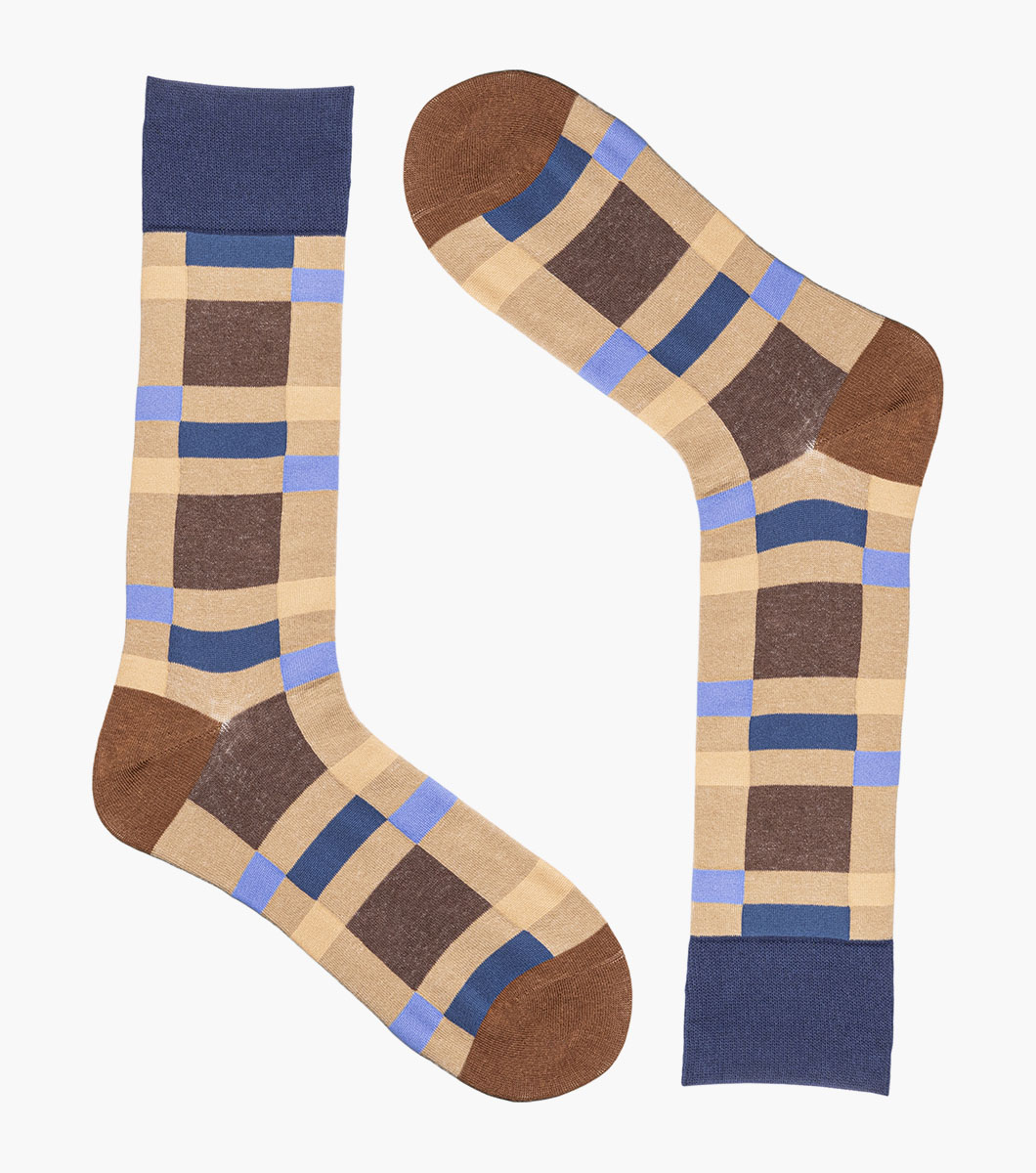 Split-Stripes in Brown Multi, View 2