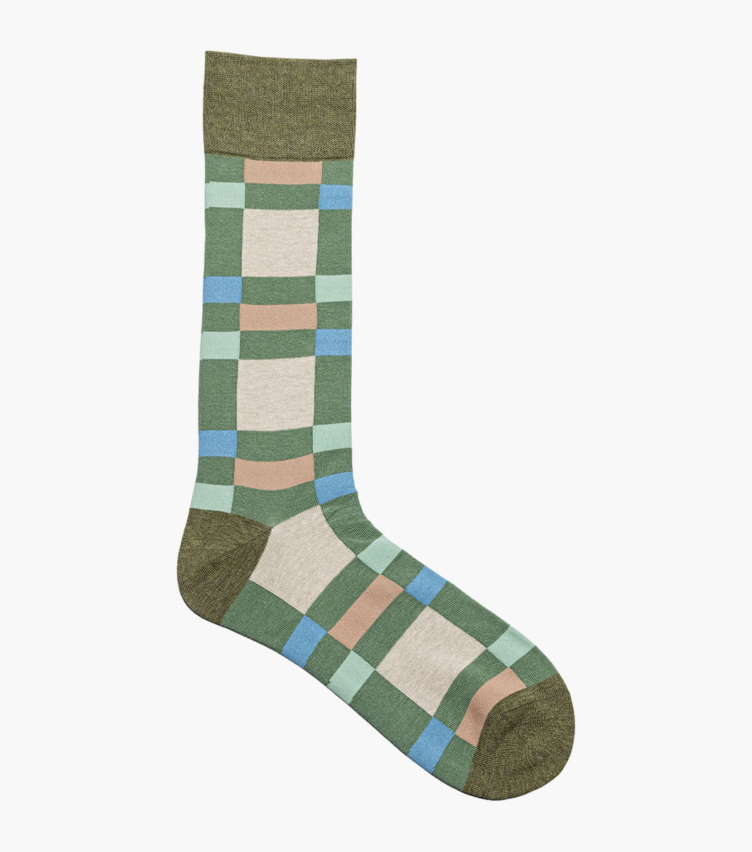 Split-Stripes in Green Multi, View 3