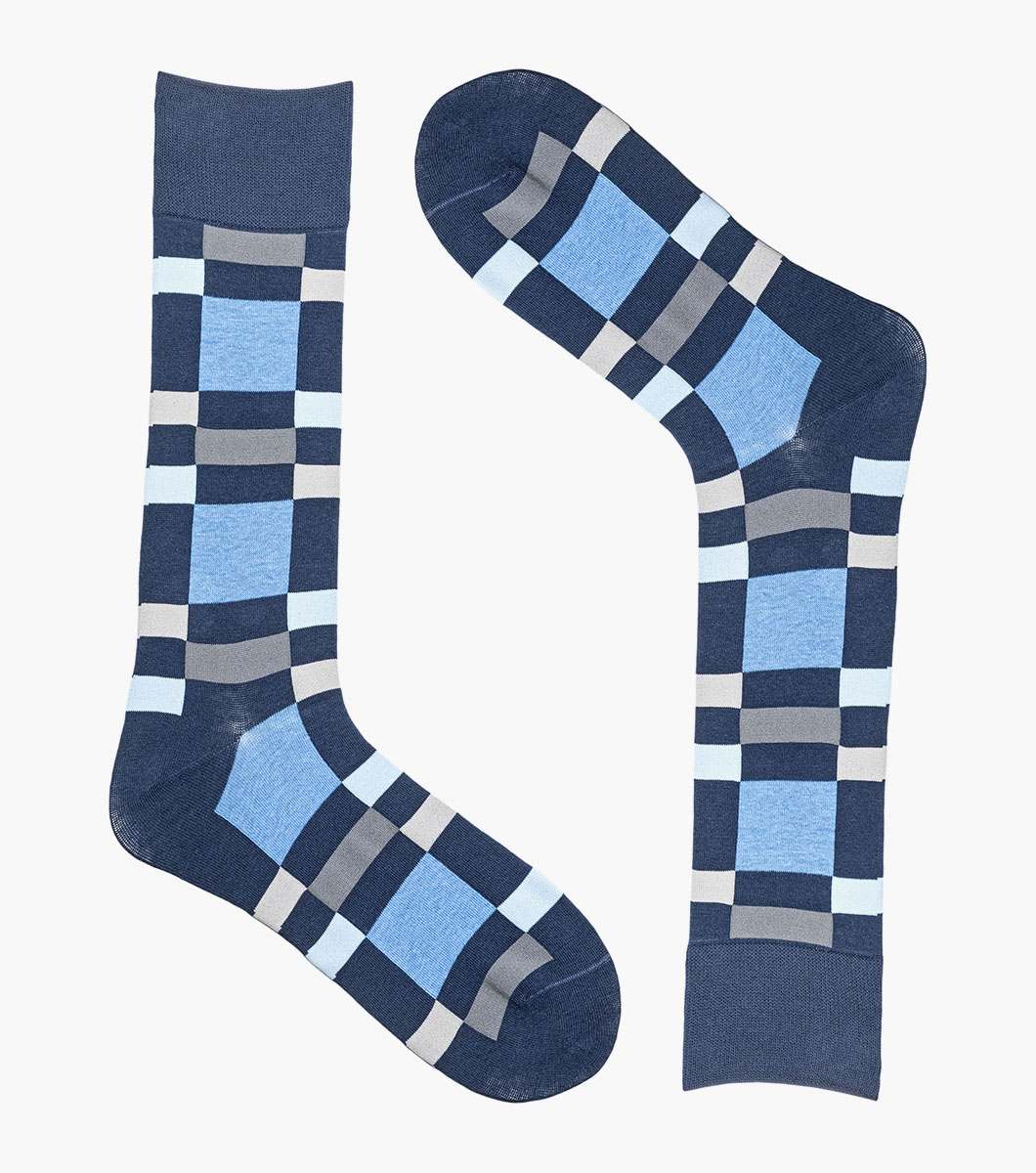 Split-Stripes in Blue Multi, View 2
