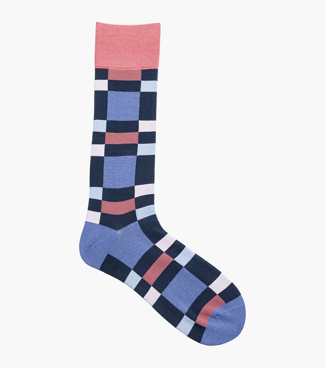 Split-Stripes in Navy Multi, View 3