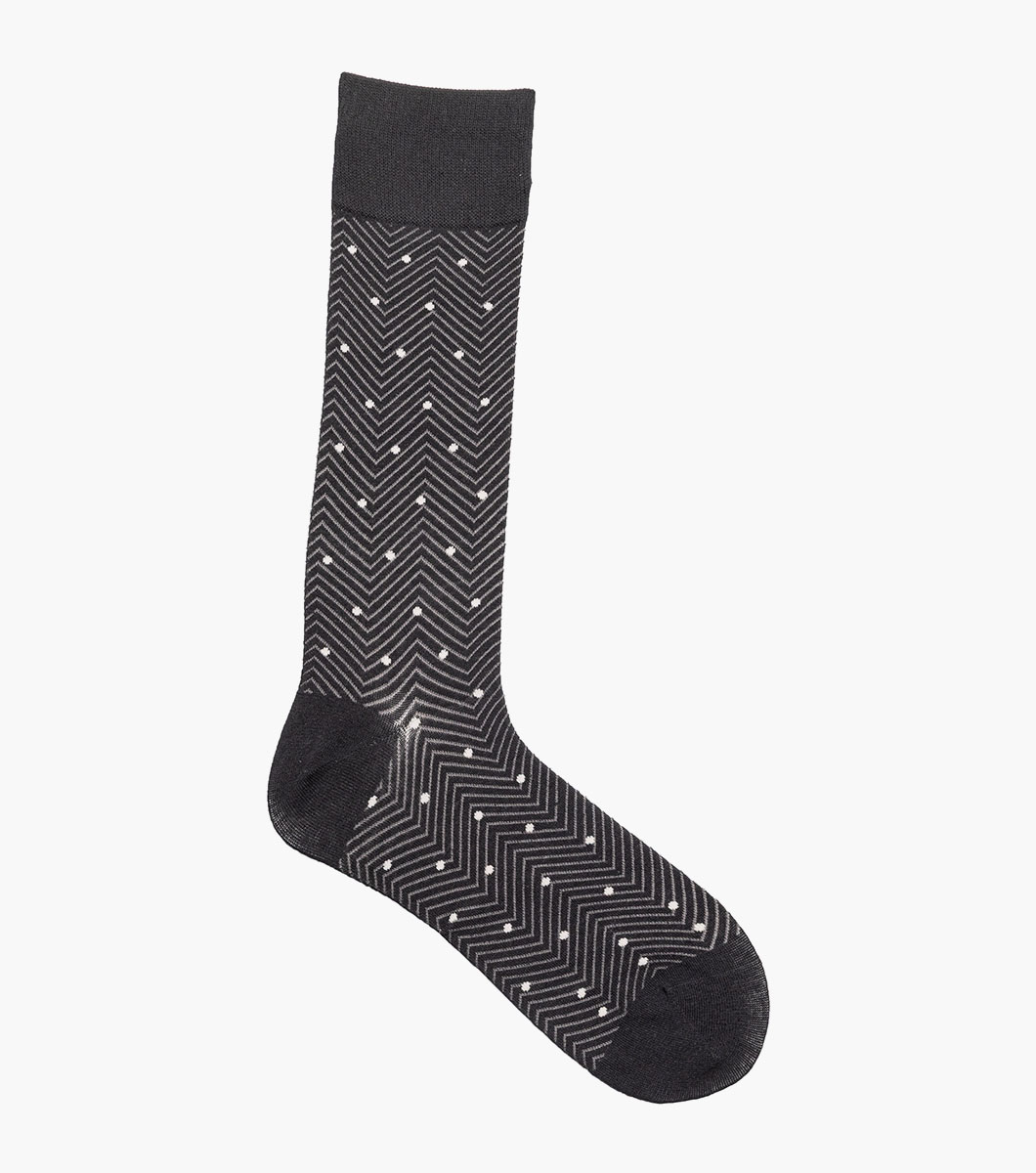 Chevron Dots in Black, View 3