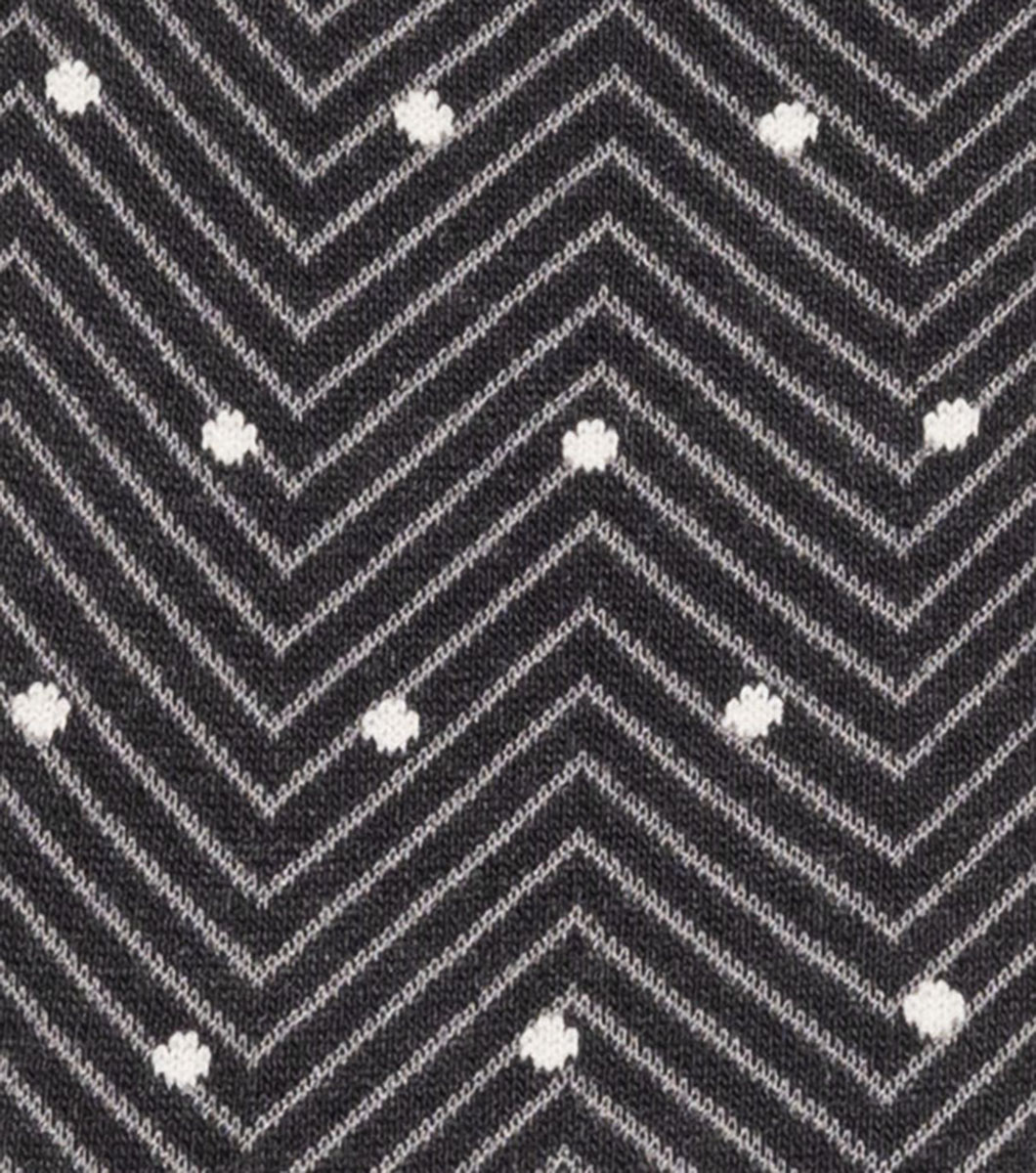 Chevron Dots in Black, View 4