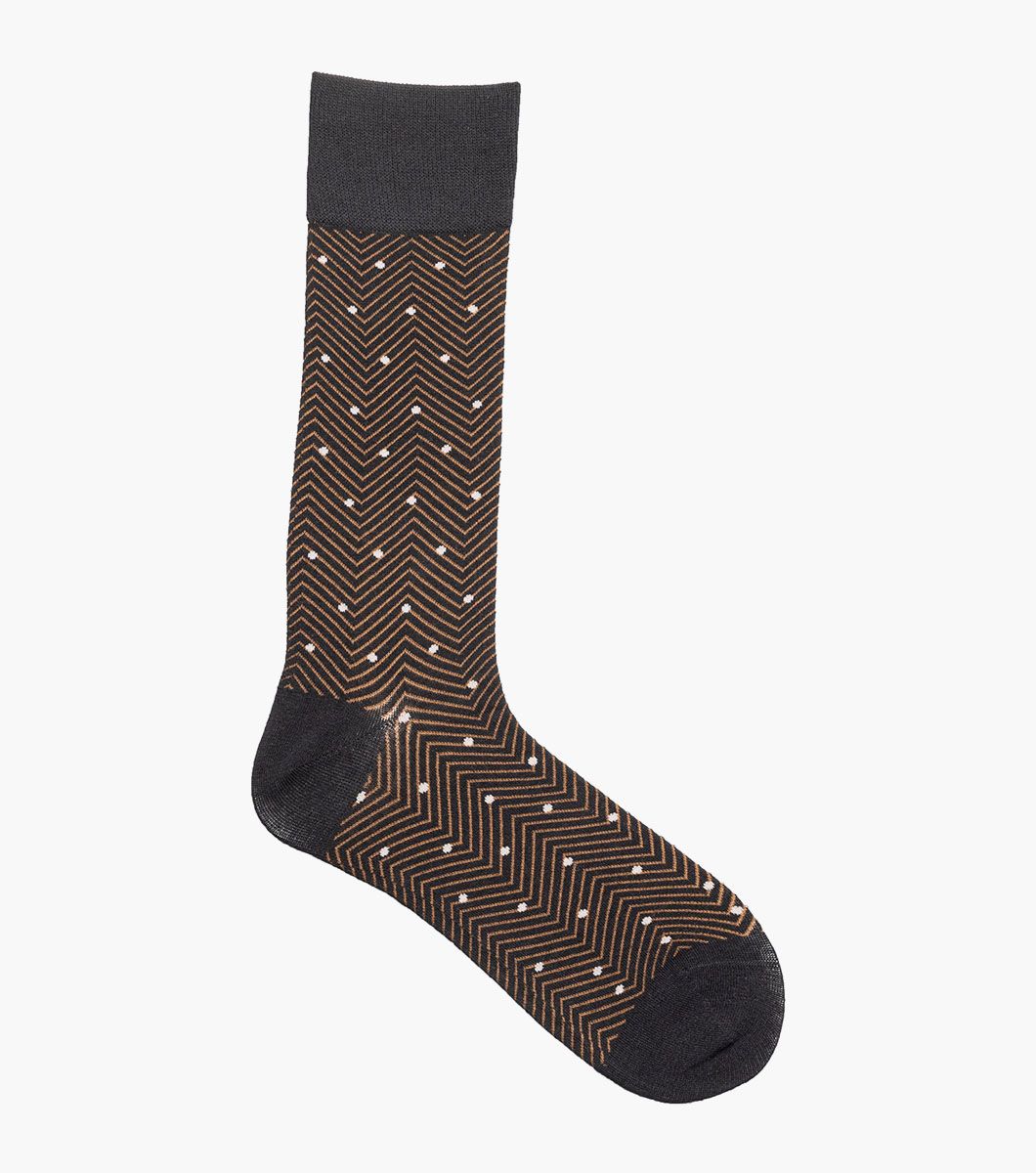 Chevron Dots in Black Multi, View 3