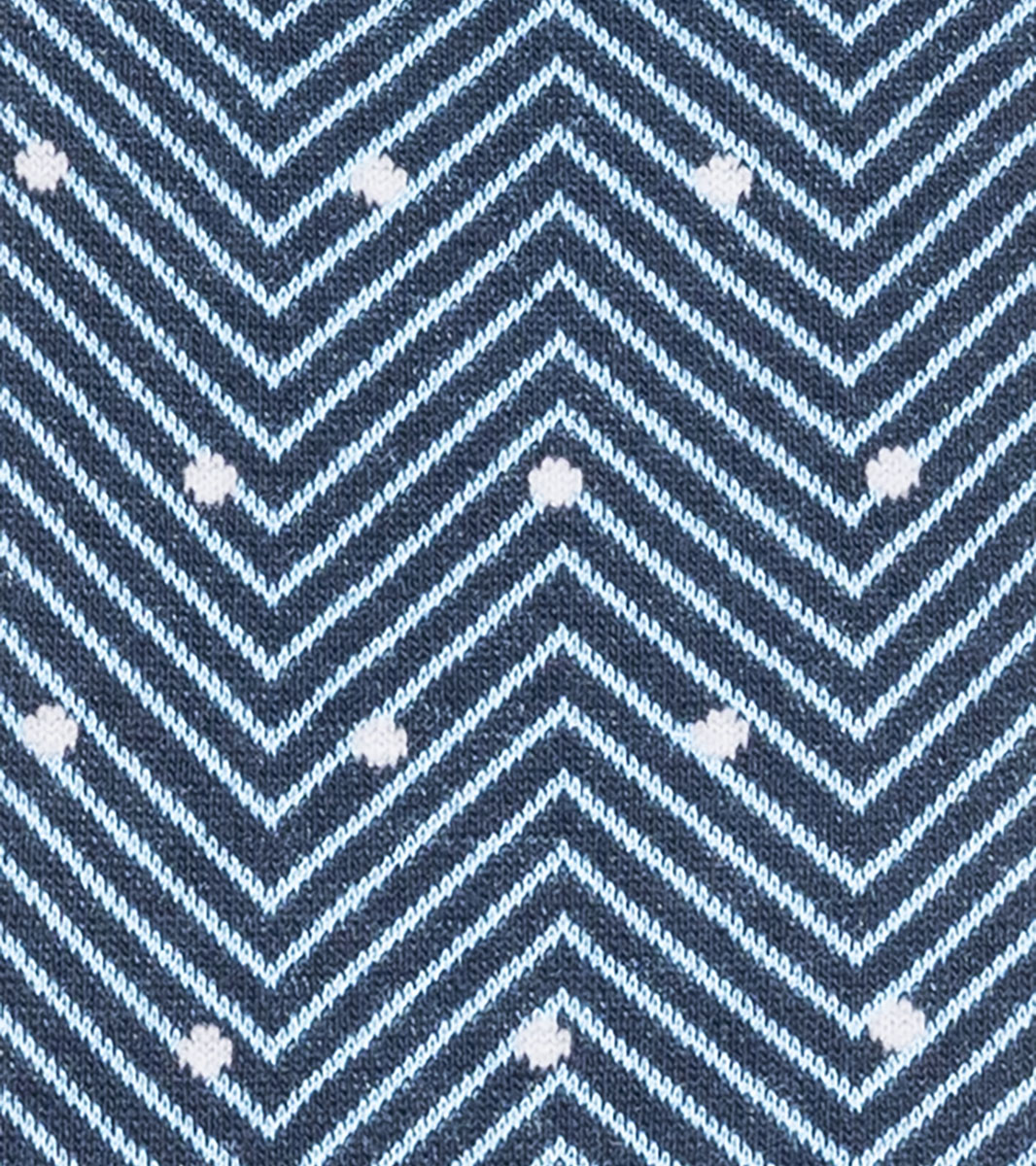 Chevron Dots in Blue, View 4