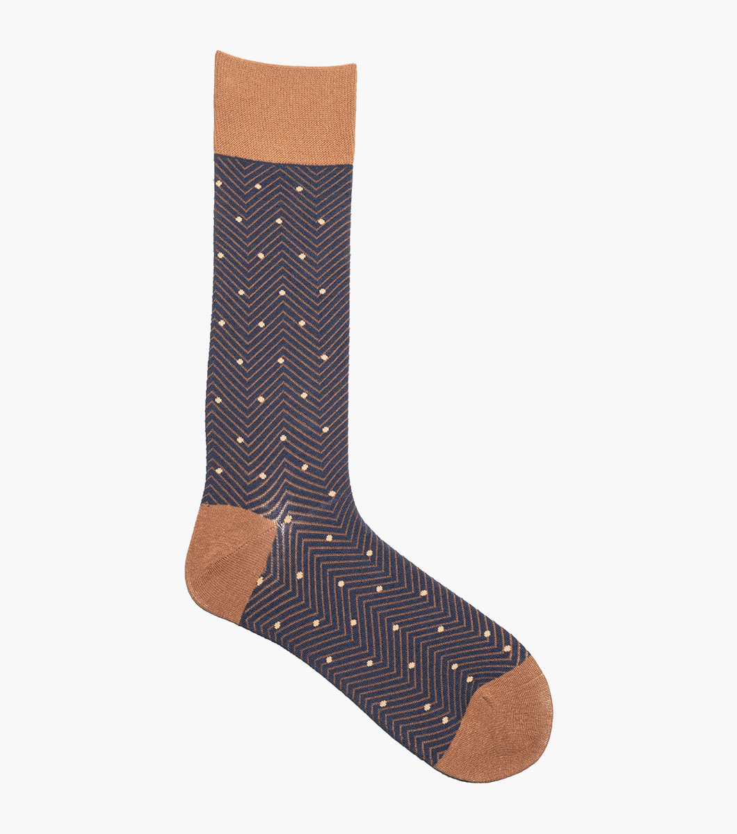 Chevron Dots in Navy, View 3