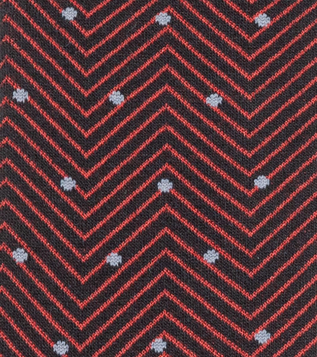 Chevron Dots in Red, View 4