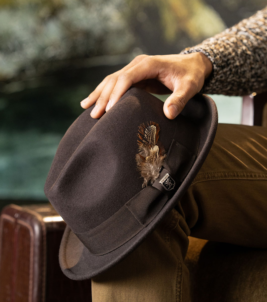 August Fedora in Chocolate, View 5