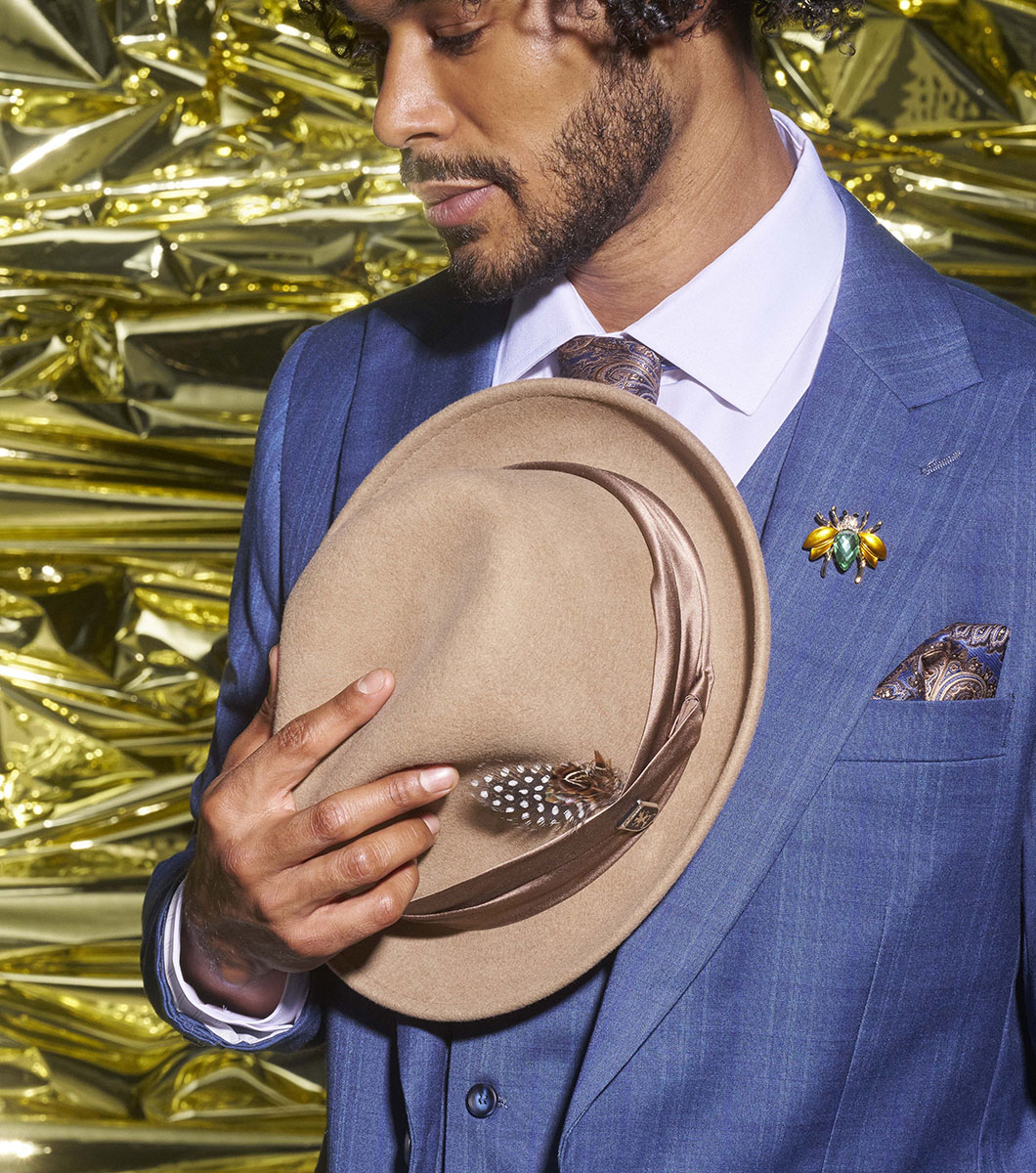 Ash Fedora in Camel Rotate View