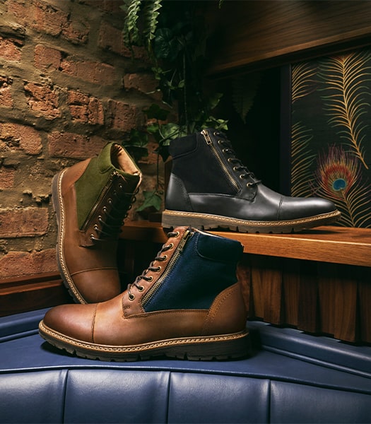 The featured image is a variety of black and brown leather boots.
