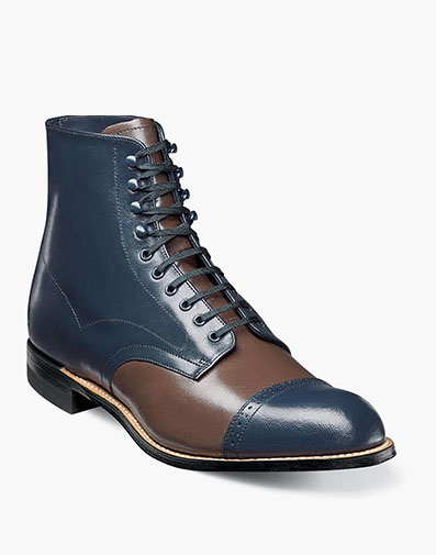 Madison Cap Toe Boot in Navy Multi for $135.00