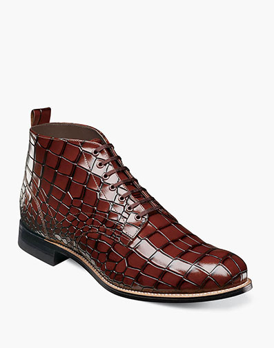 Madison Plain Toe Boot in Cognac for $145.00