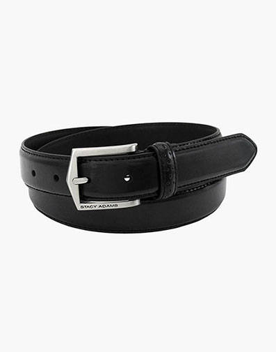 Pinseal Perf Strap Geniune Leather Belt in Black.