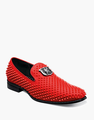 Sabre Spiked Slip On in Red for $39.90