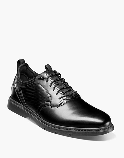 Score Plain Toe Elastic Lace Up in Black Smooth for $$59.99