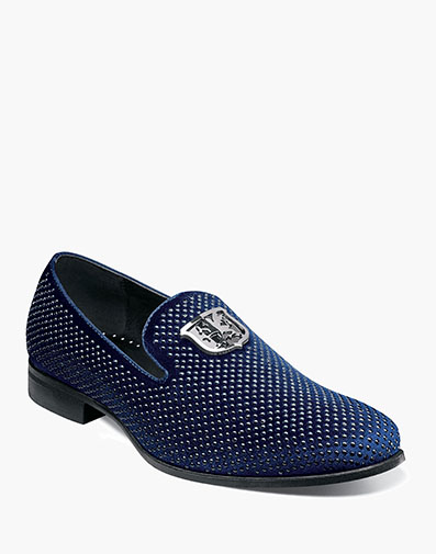 Swagger Studded Slip On in Navy for $80.00