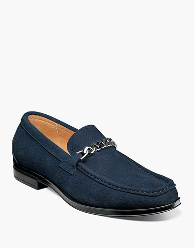 Norwood Moc Toe Bit Slip On in Navy Suede for $69.90