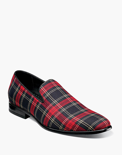 Steward Plaid Slip On in Red Multi for $49.90