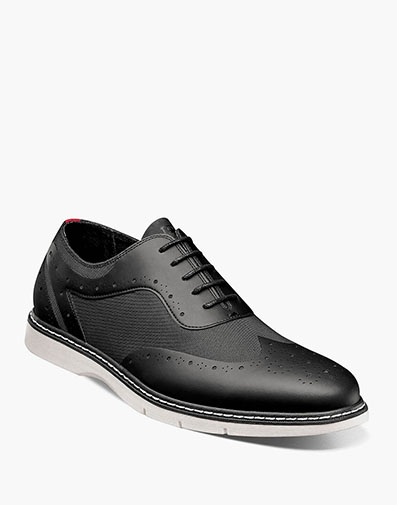 SUMMIT Wingtip Lace Up in Black.