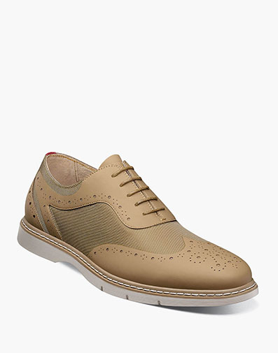 Summit Wingtip Lace Up in Khaki.