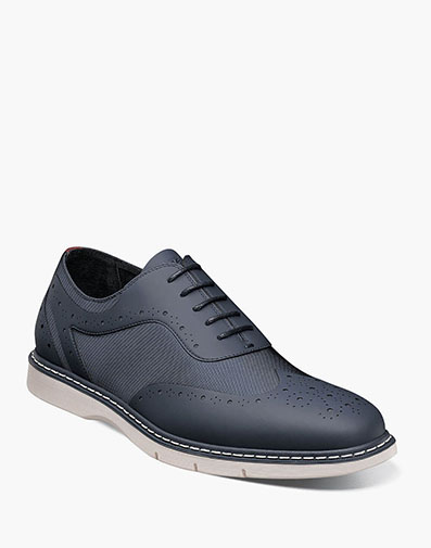 Summit Wingtip Lace Up in Navy.                         