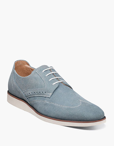 Luxley Wingtip Oxford in Sky Blue for $69.90