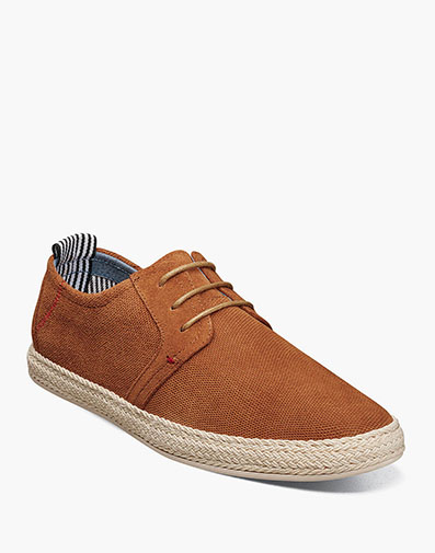 Nicolo Plain Toe Lace Up Espadrille in Cognac for $85.00